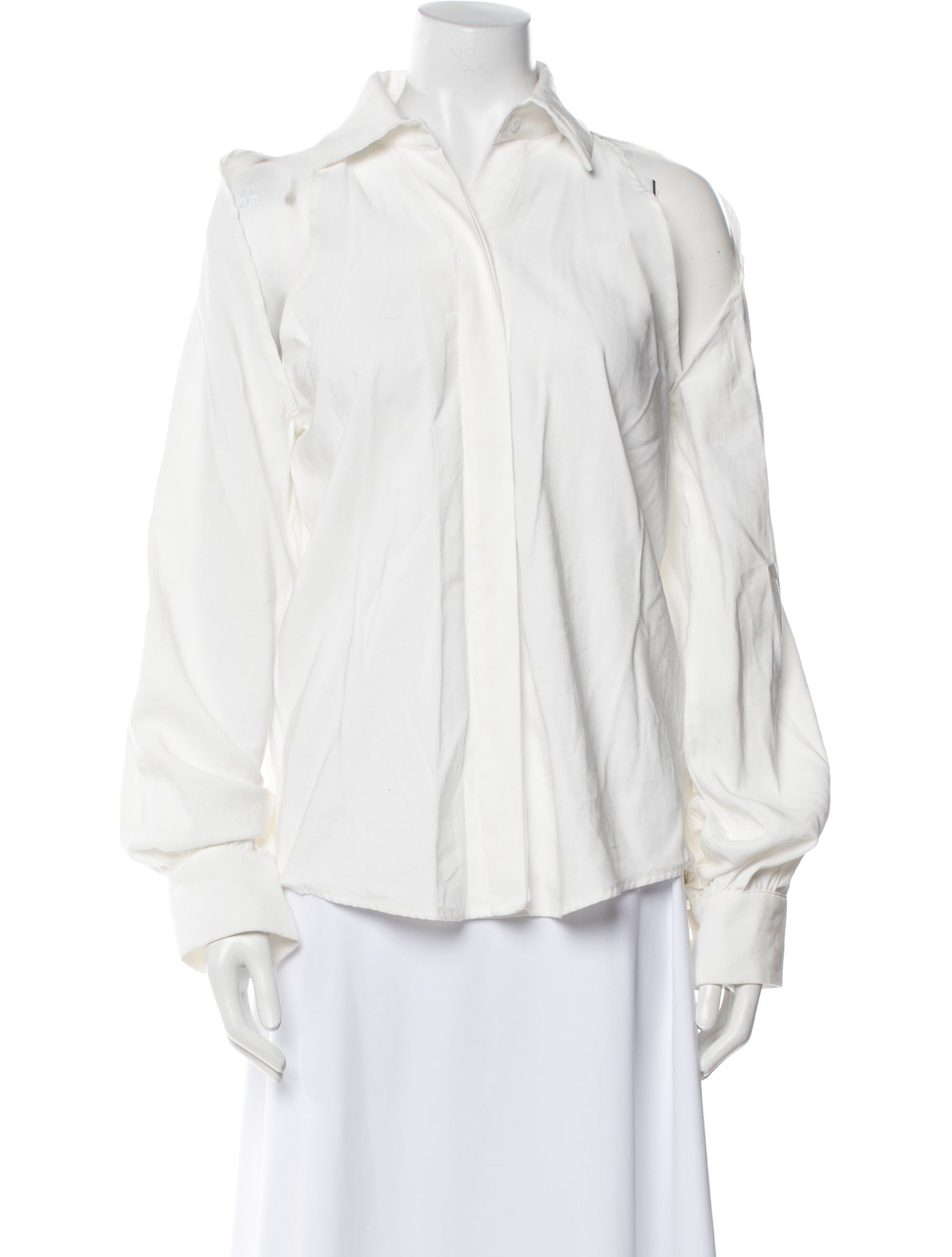 Nonchalant Long Sleeve Button-Up Top