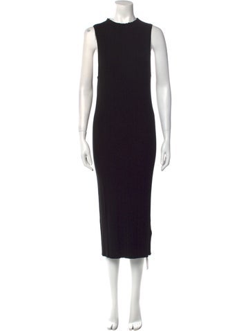 Ninety Percent Dresses Crew Neck Midi Length Dress L