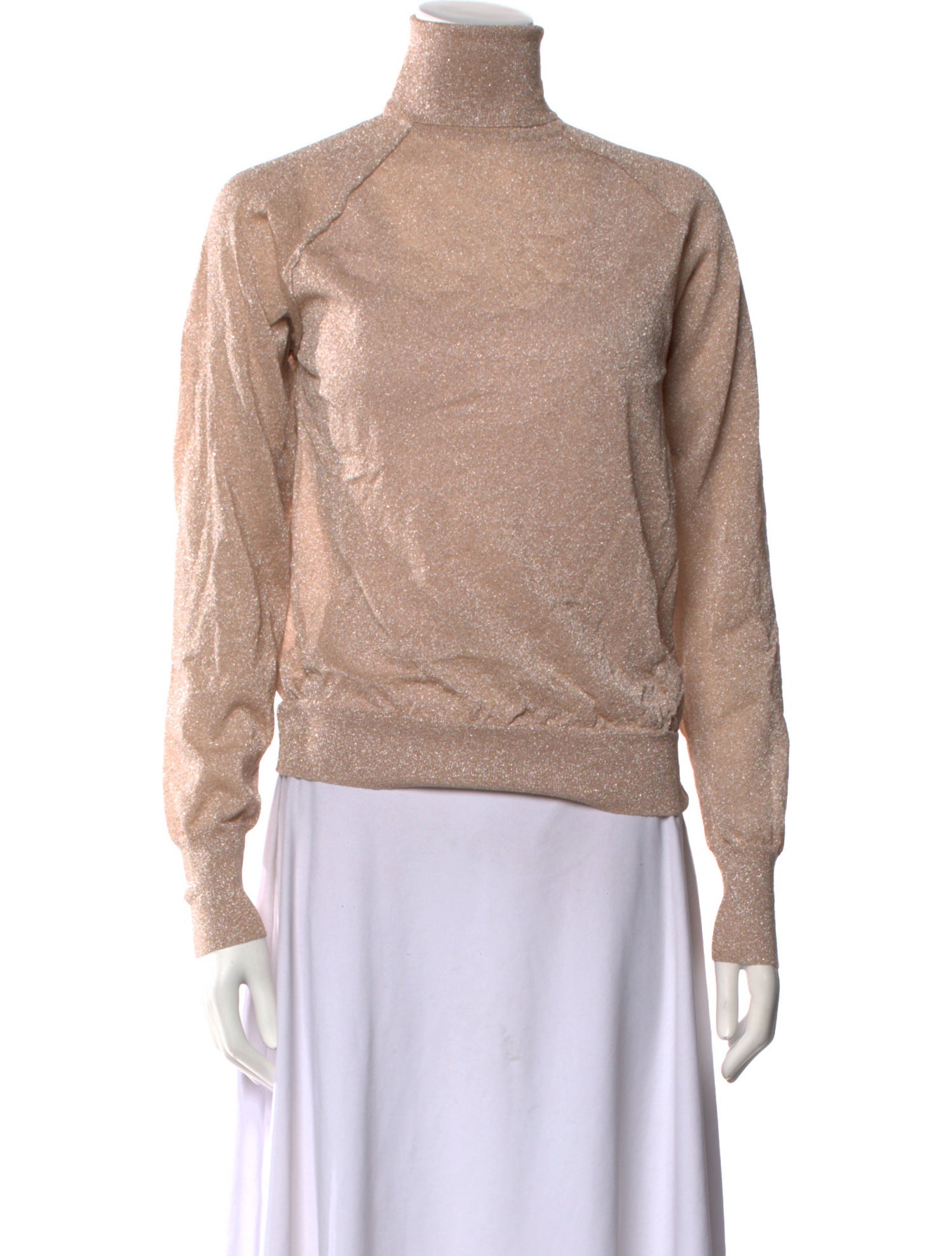 NINETY PERCENT Turtleneck Long Sleeve Sweatshirt