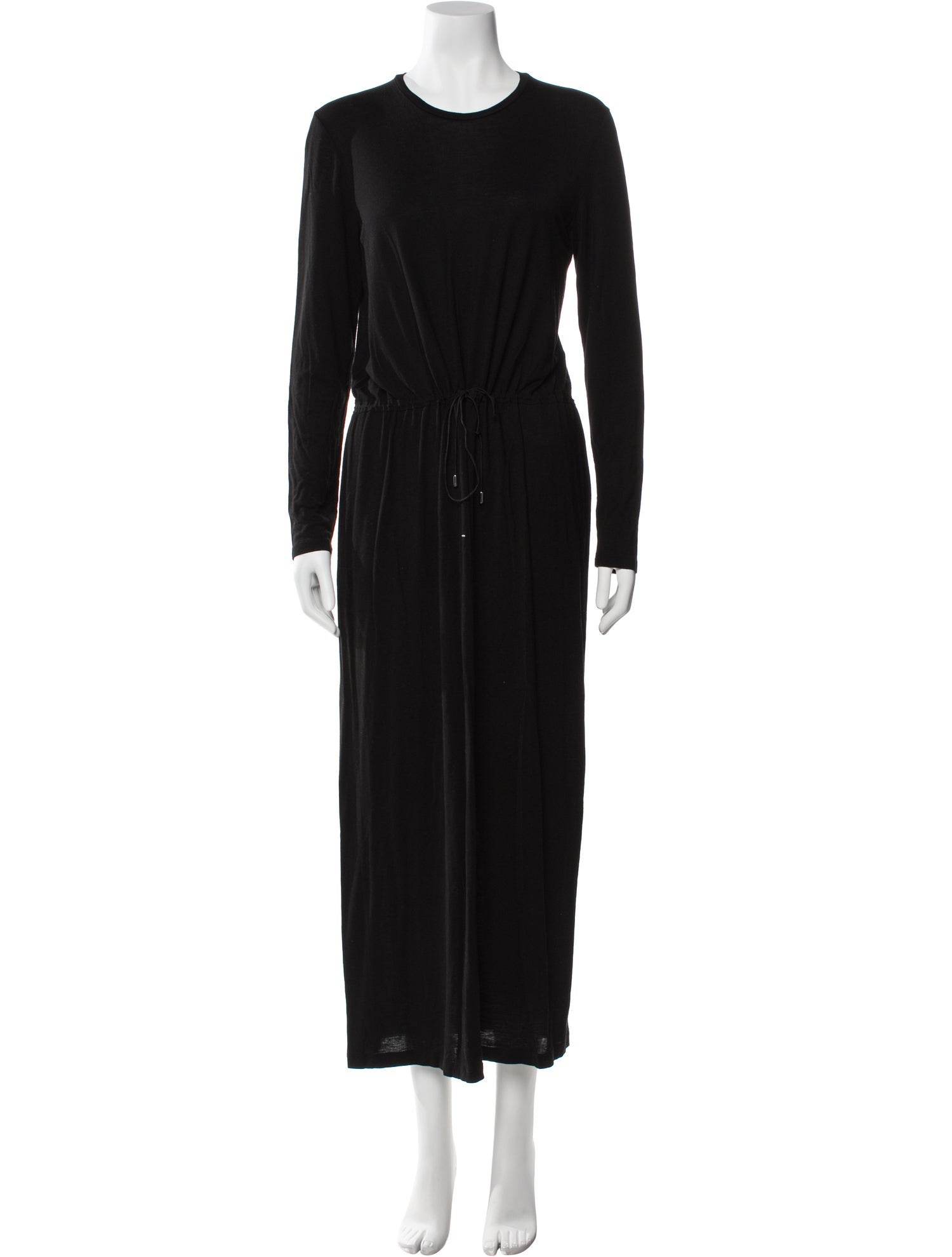 NINETY PERCENT Crew Neck Long Dress