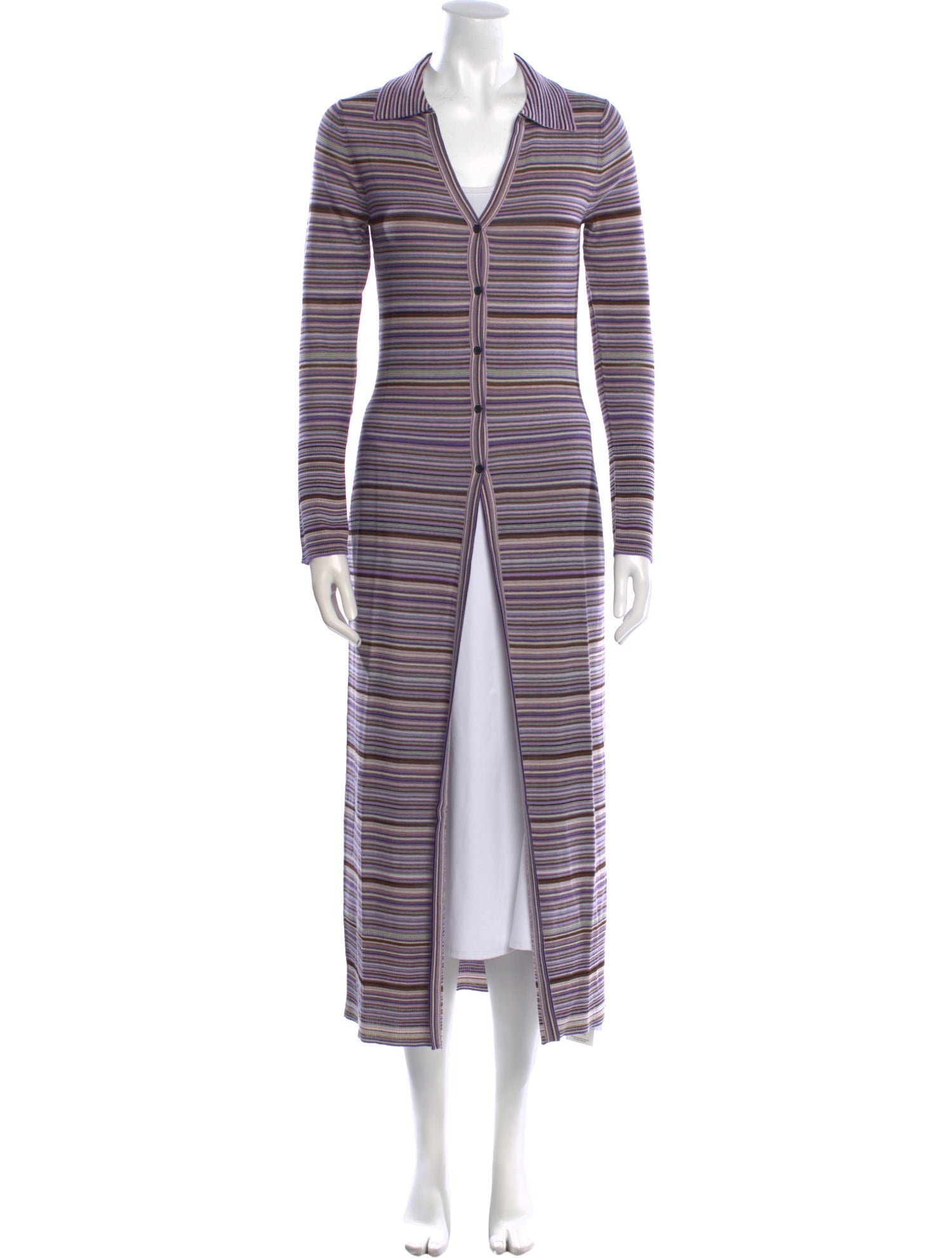 NINETY PERCENT Striped V-Neck Sweater w/ Tags