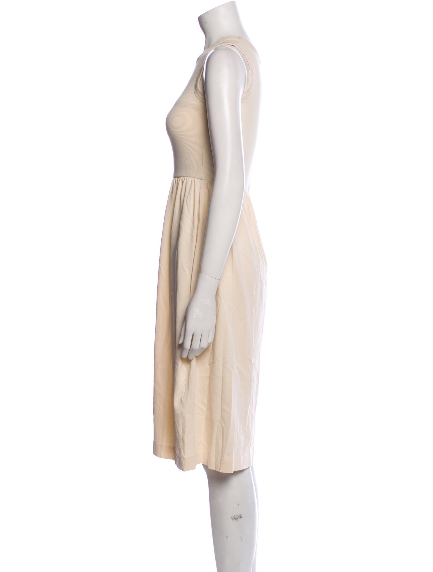 NINETY PERCENT Crew Neck Knee-Length Dress