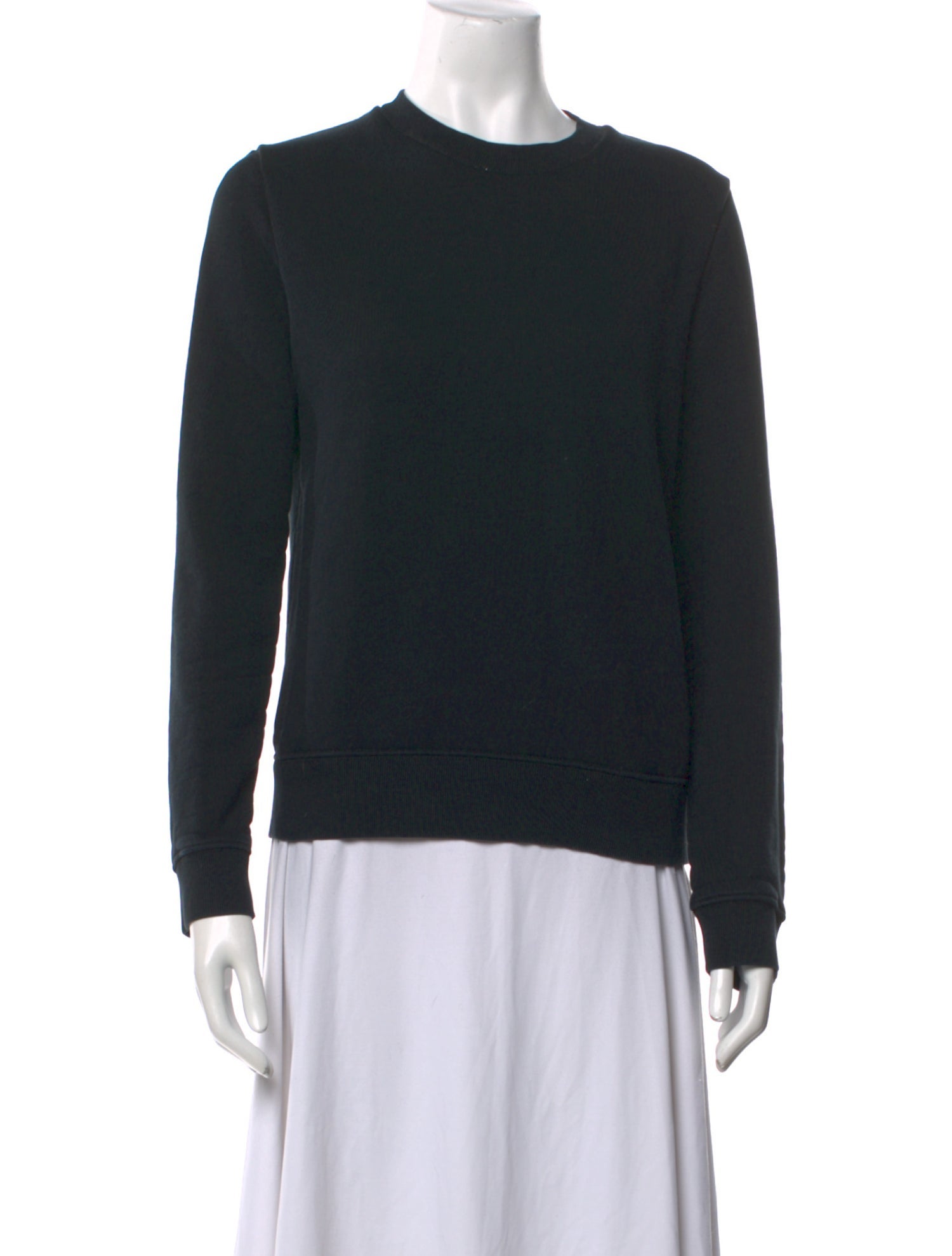 NINETY PERCENT Crew Neck Long Sleeve Sweatshirt