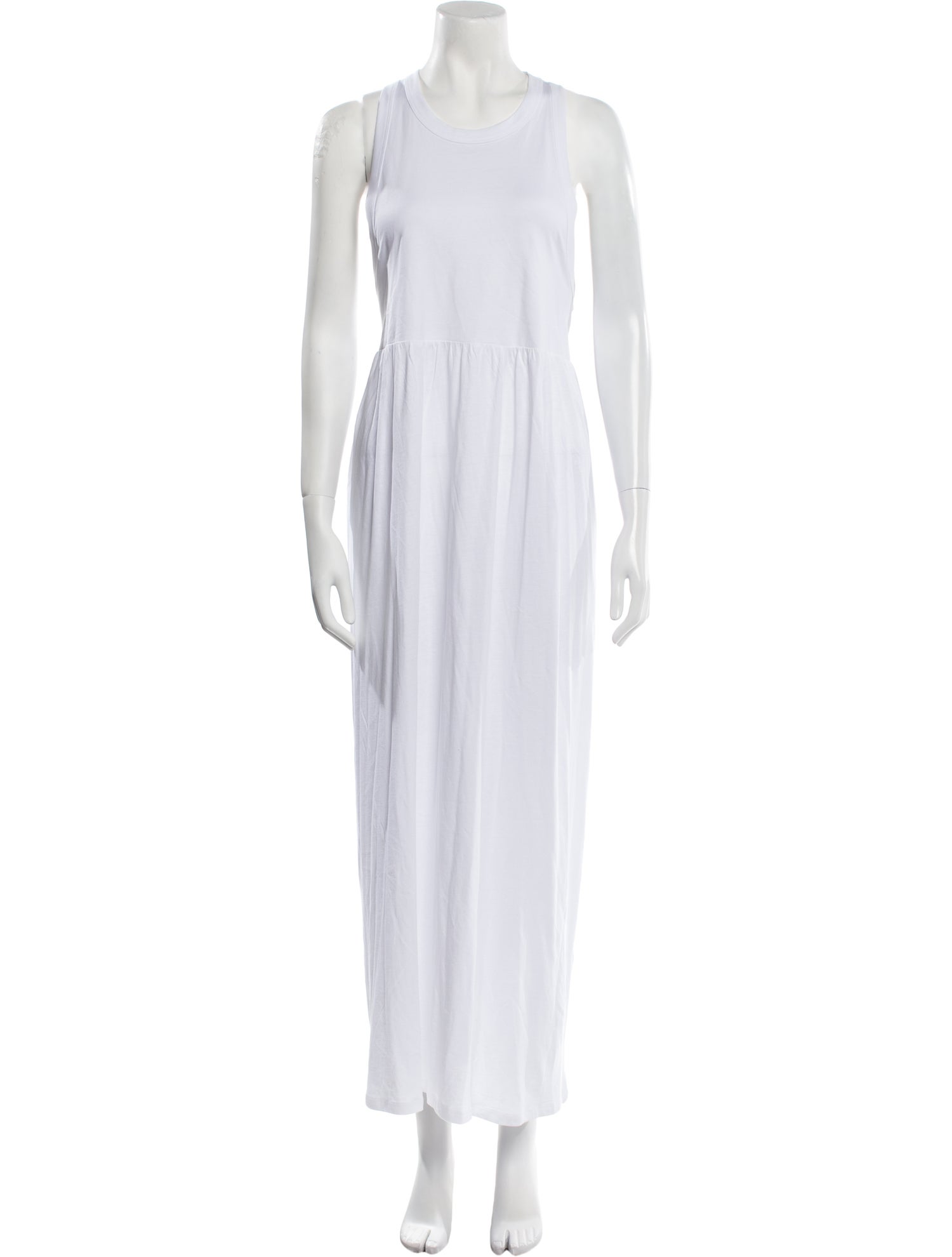 NINETY PERCENT Scoop Neck Long Dress