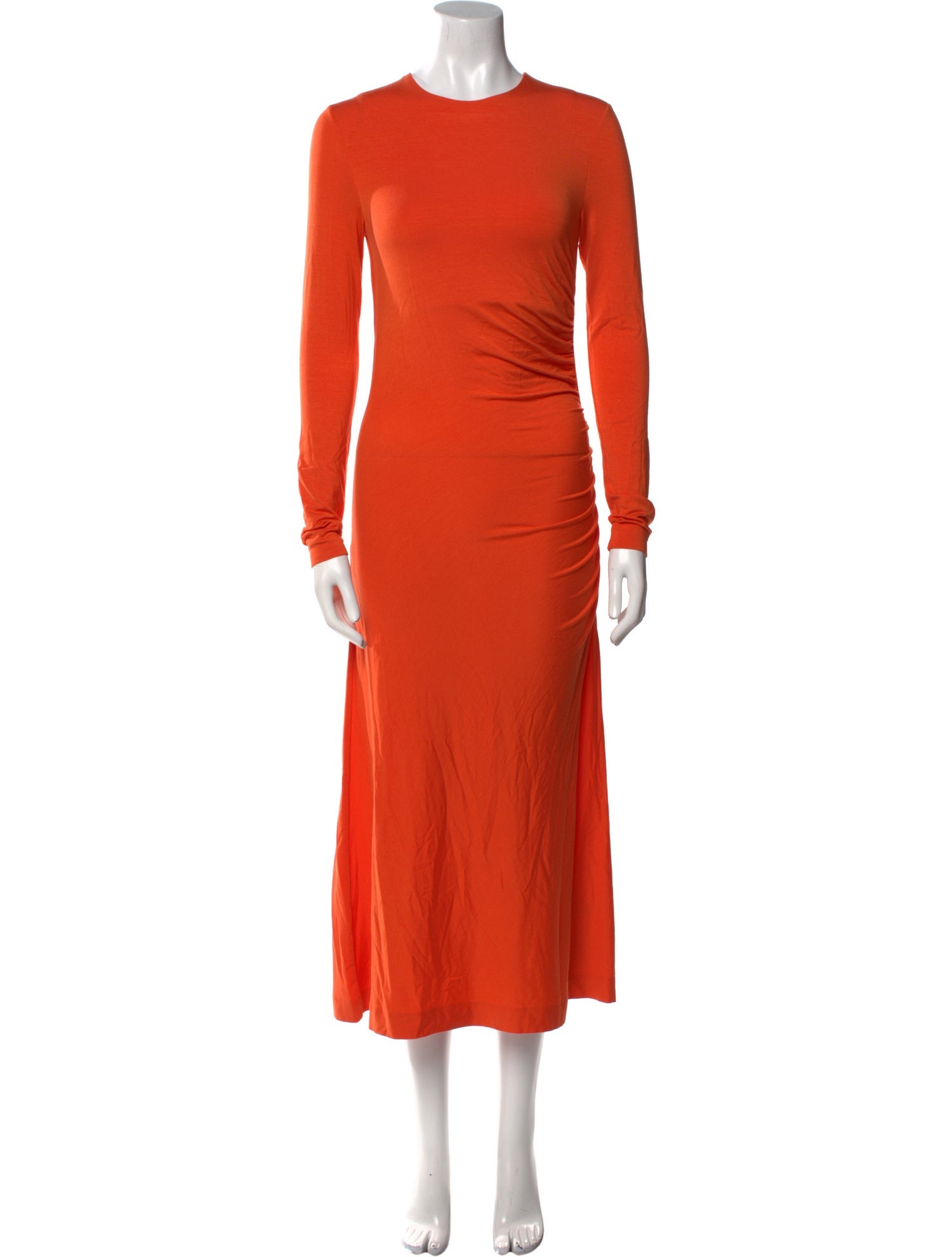 NINETY PERCENT Crew Neck Midi Length Dress