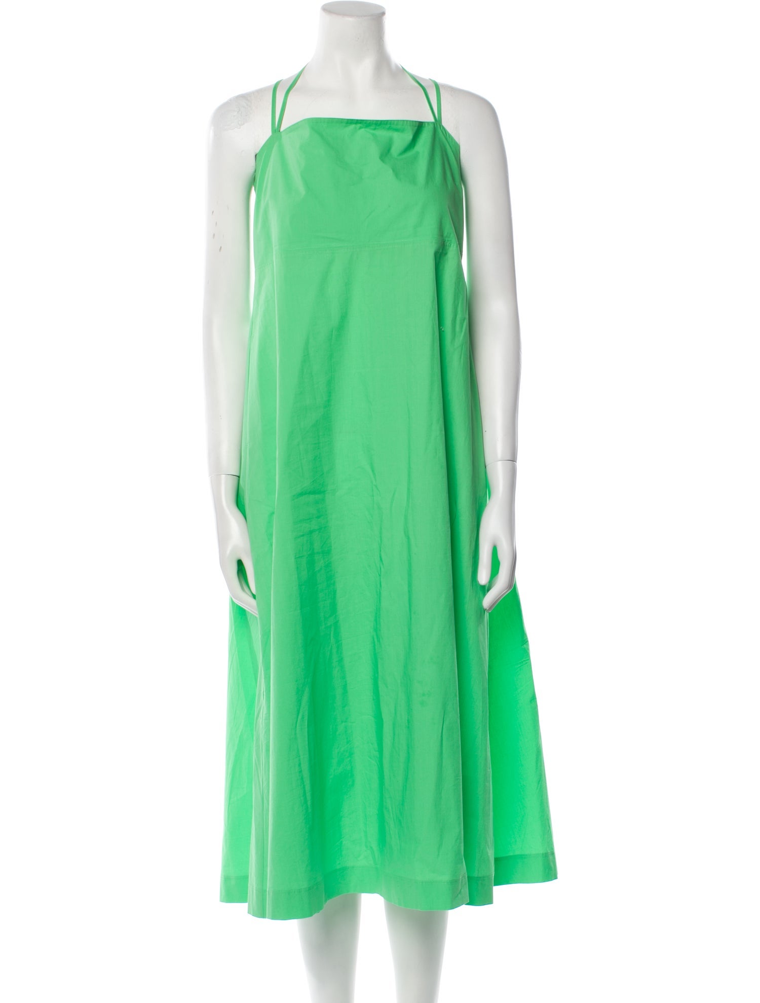 NINETY PERCENT Square Neckline Long Dress