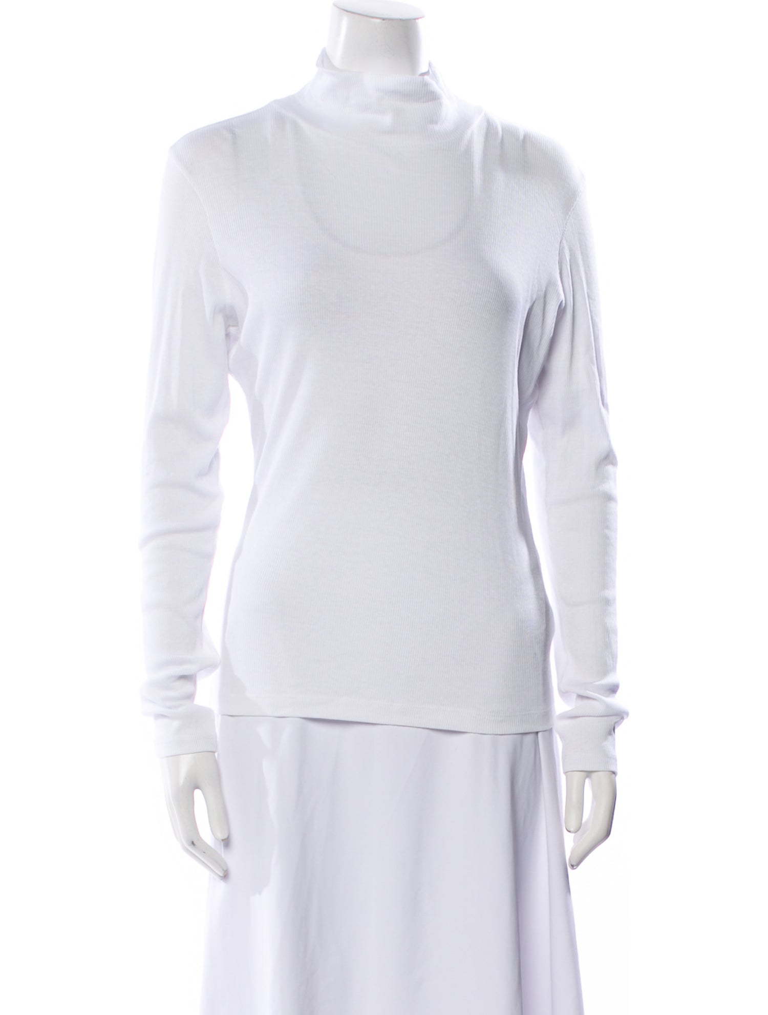 NINETY PERCENT Turtleneck Long Sleeve Top