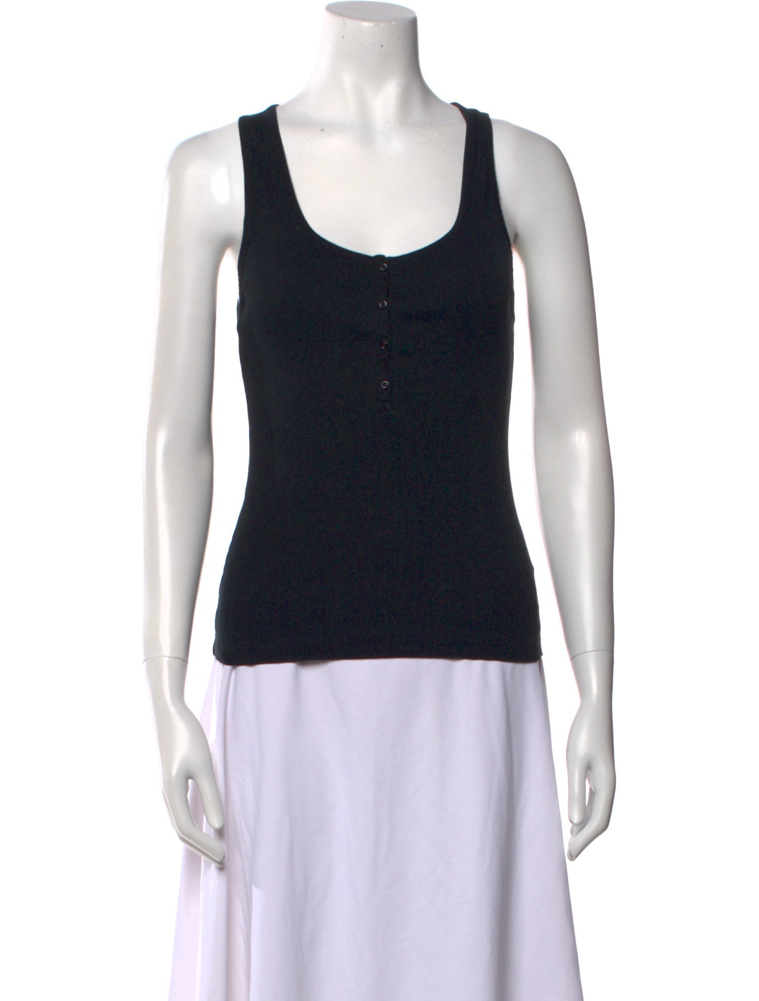 NINETY PERCENT Scoop Neck Sleeveless Top