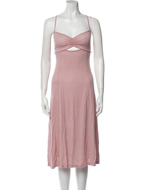 NINETY PERCENT V-Neck Knee-Length Dress