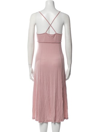 NINETY PERCENT V-Neck Knee-Length Dress