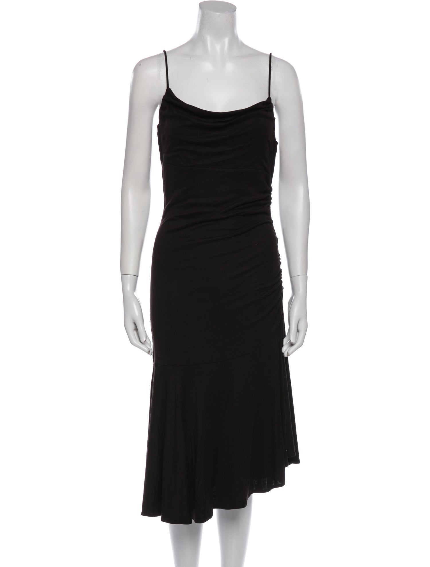 NINETY PERCENT Scoop Neck Midi Length Dress