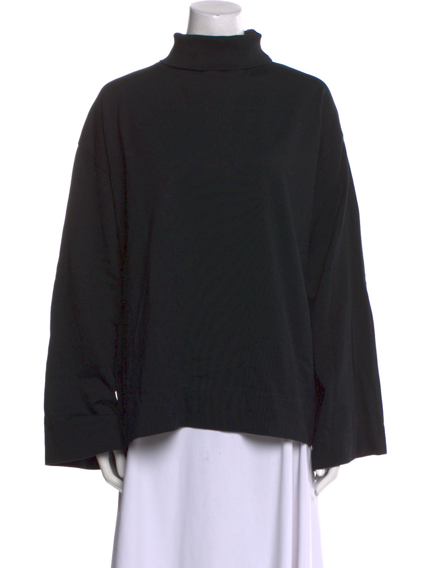 NINETY PERCENT Turtleneck Long Sleeve Sweatshirt