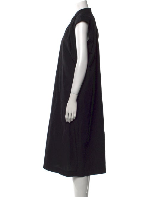 NINETY PERCENT Mock Neck Midi Length Dress