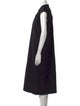 NINETY PERCENT Mock Neck Midi Length Dress
