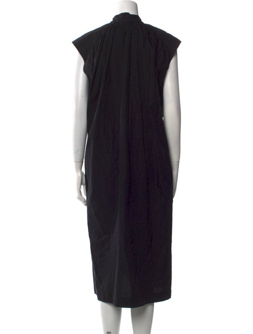 NINETY PERCENT Mock Neck Midi Length Dress