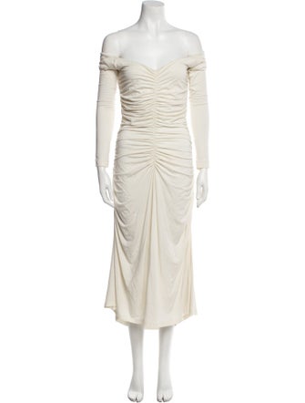 NINETY PERCENT Off-The-Shoulder Long Dress