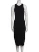 NINETY PERCENT Crew Neck Midi Length Dress