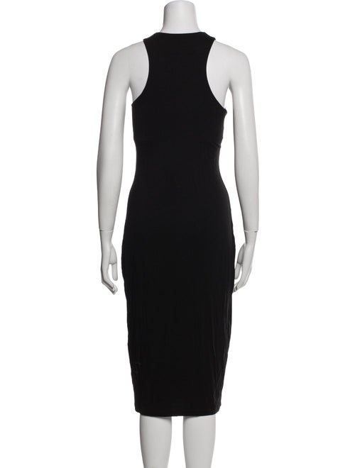 NINETY PERCENT Crew Neck Midi Length Dress