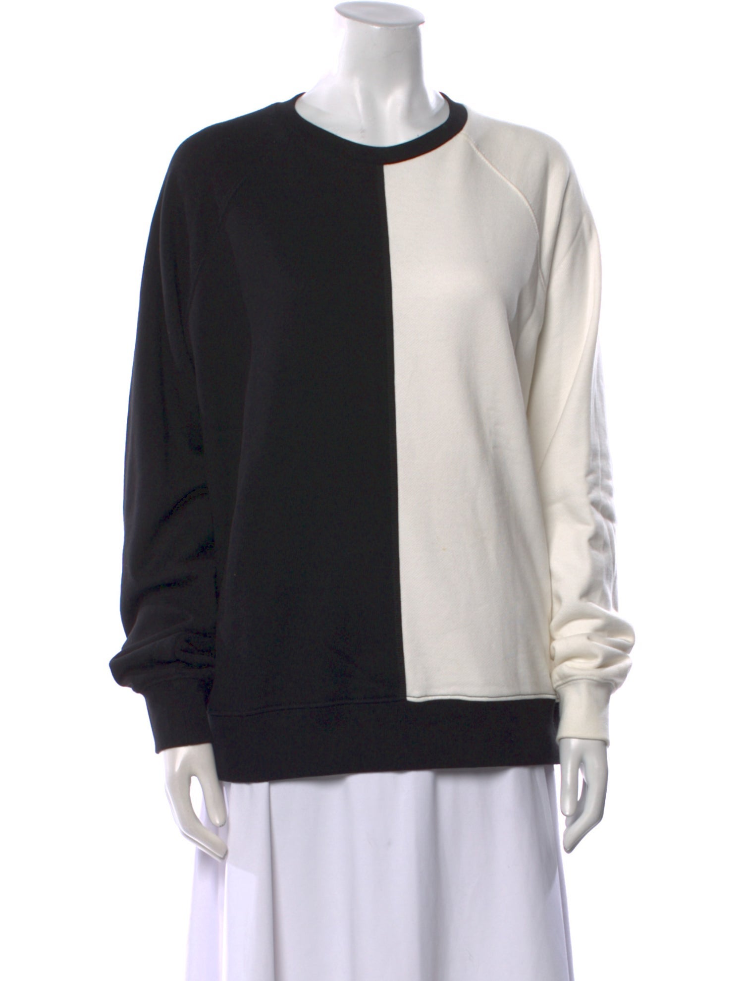 NINETY PERCENT Crew Neck Long Sleeve Sweatshirt