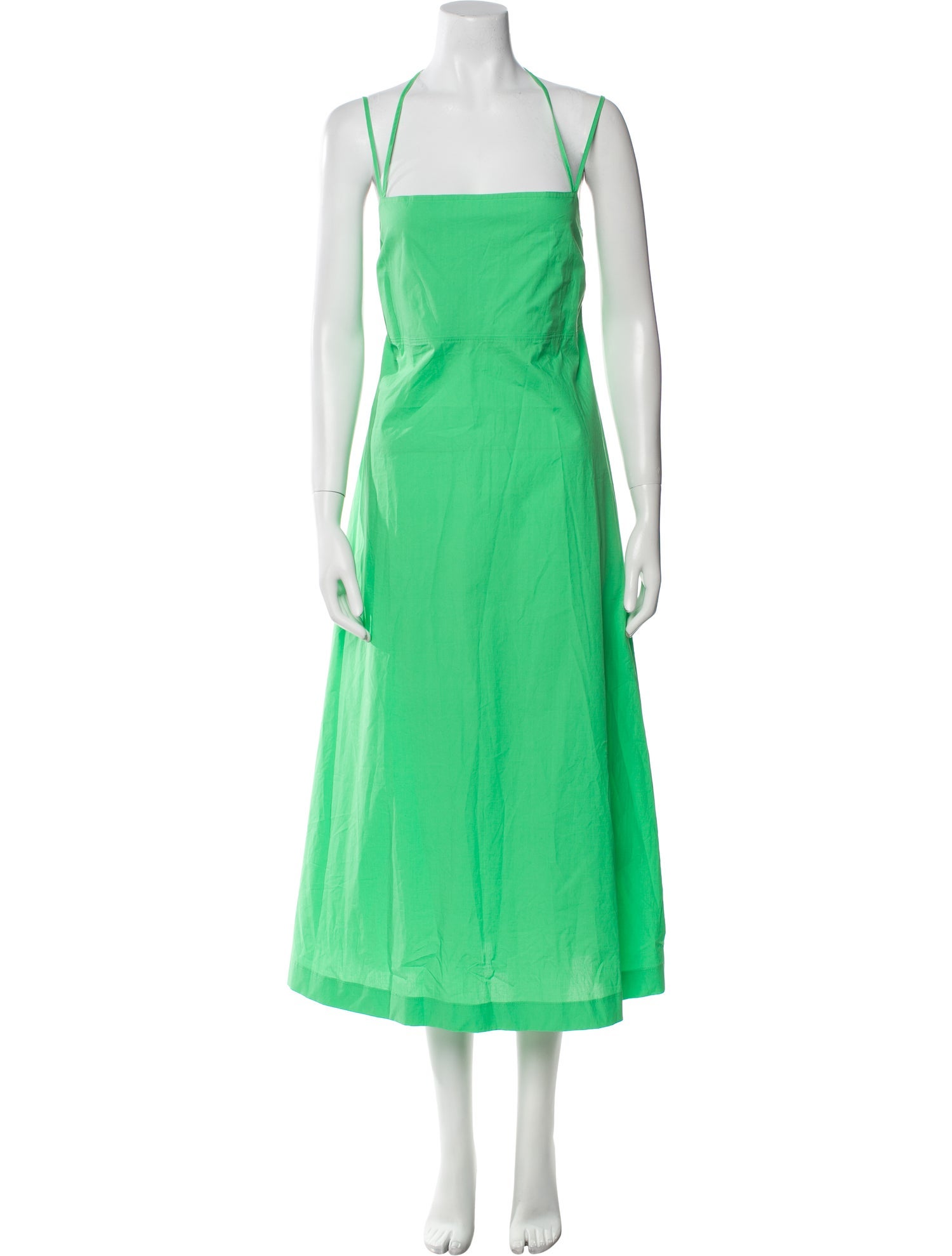 NINETY PERCENT Square Neckline Long Dress