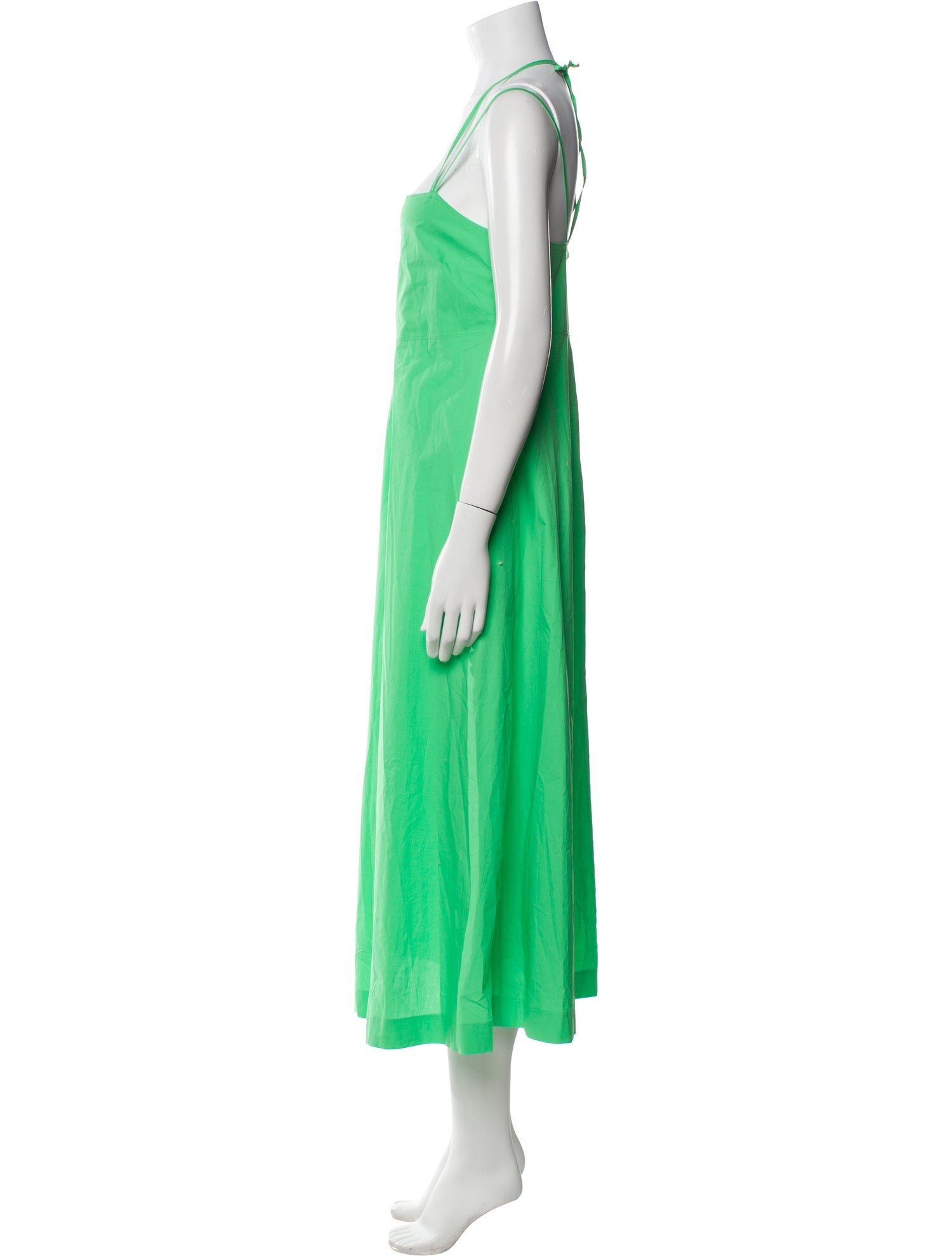 NINETY PERCENT Square Neckline Long Dress