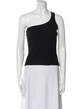 NINETY PERCENT One-Shoulder Sleeveless Top