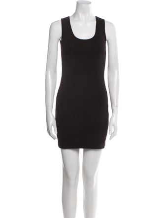 NINETY PERCENT Scoop Neck Mini Dress