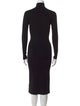 NINETY PERCENT Turtleneck Midi Length Dress