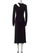 NINETY PERCENT Crew Neck Midi Length Dress