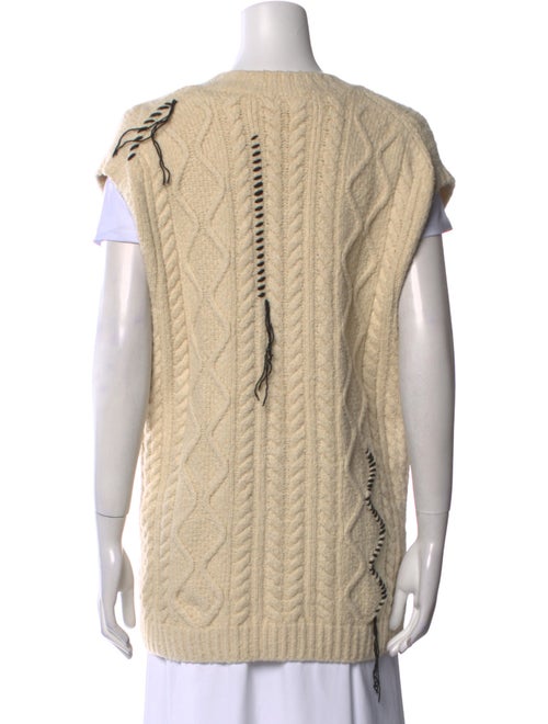 NINETY PERCENT Printed V-Neck Sweater