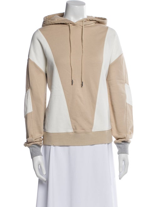 NINETY PERCENT Colorblock Pattern Mock Neck Sweatshirt