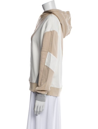 NINETY PERCENT Colorblock Pattern Mock Neck Sweatshirt