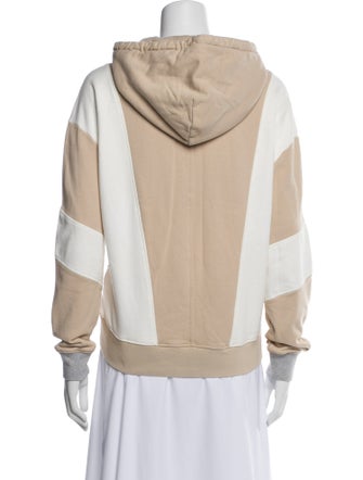 NINETY PERCENT Colorblock Pattern Mock Neck Sweatshirt