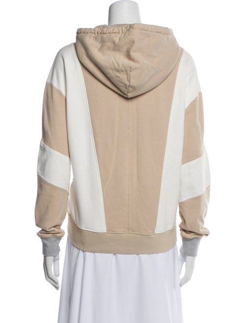 NINETY PERCENT Colorblock Pattern Mock Neck Sweatshirt