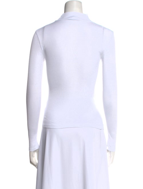 NINETY PERCENT Mock Neck Long Sleeve Top