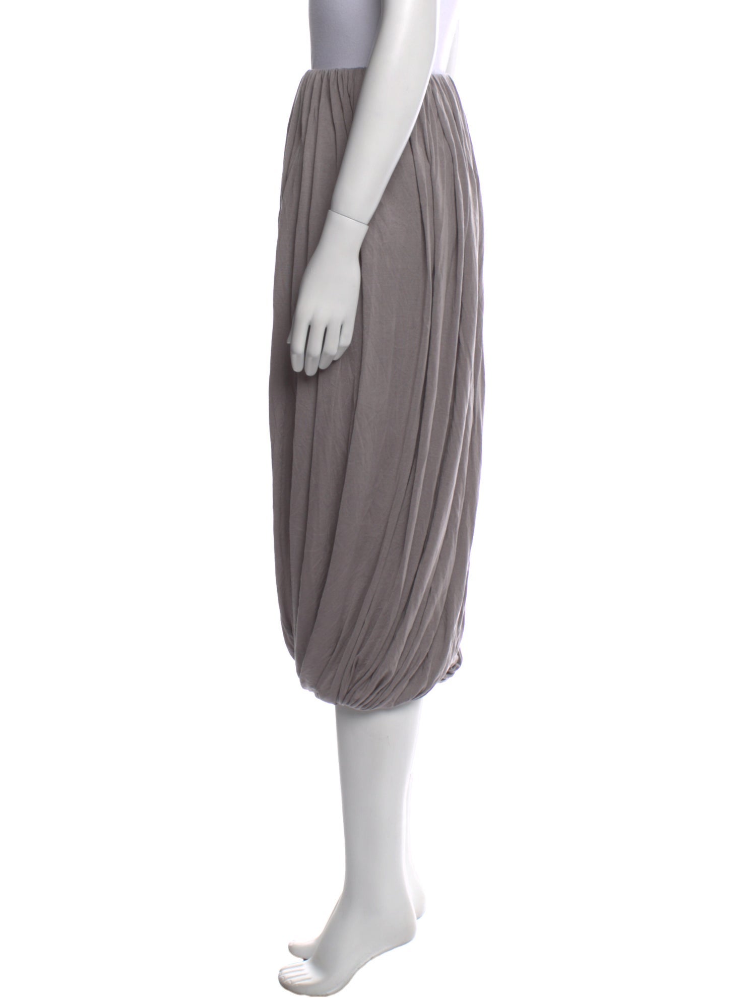 NINETY PERCENT Pleated Accents Midi Length Skirt