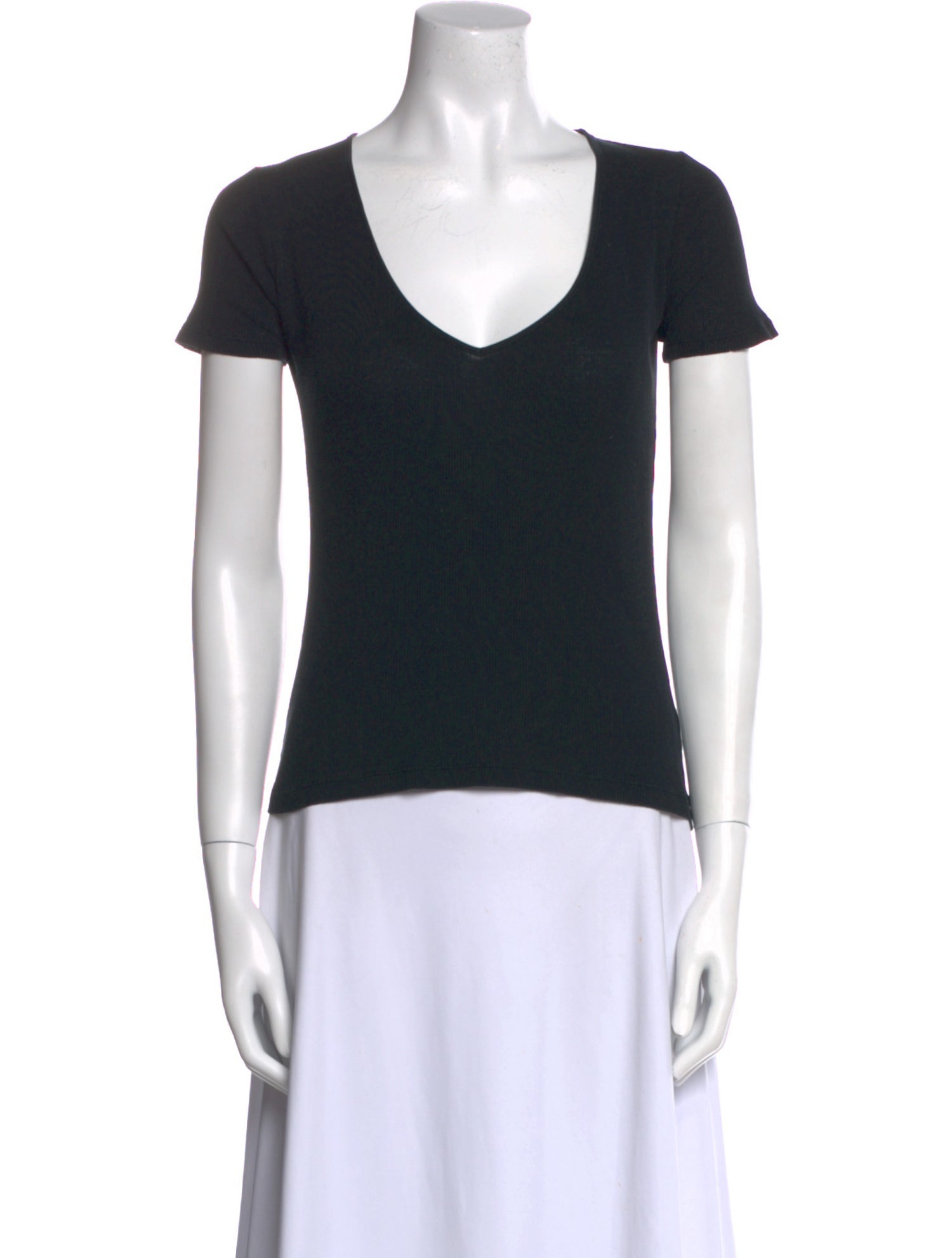 NINETY PERCENT V-Neck Short Sleeve T-Shirt