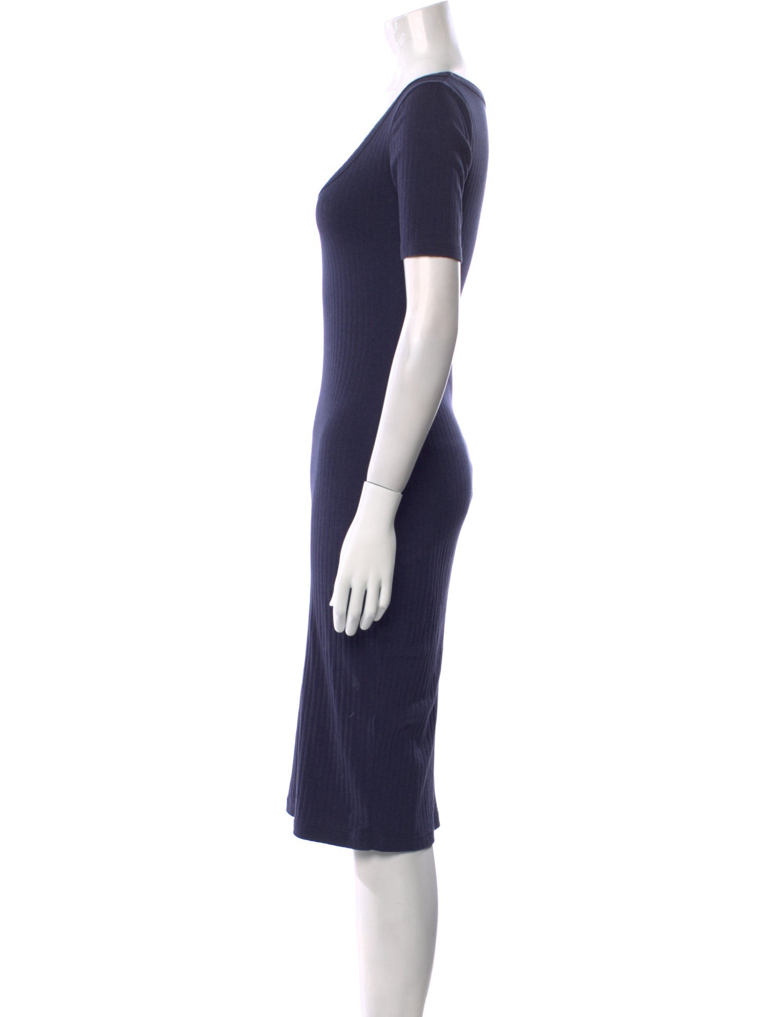 NINETY PERCENT Scoop Neck Midi Length Dress