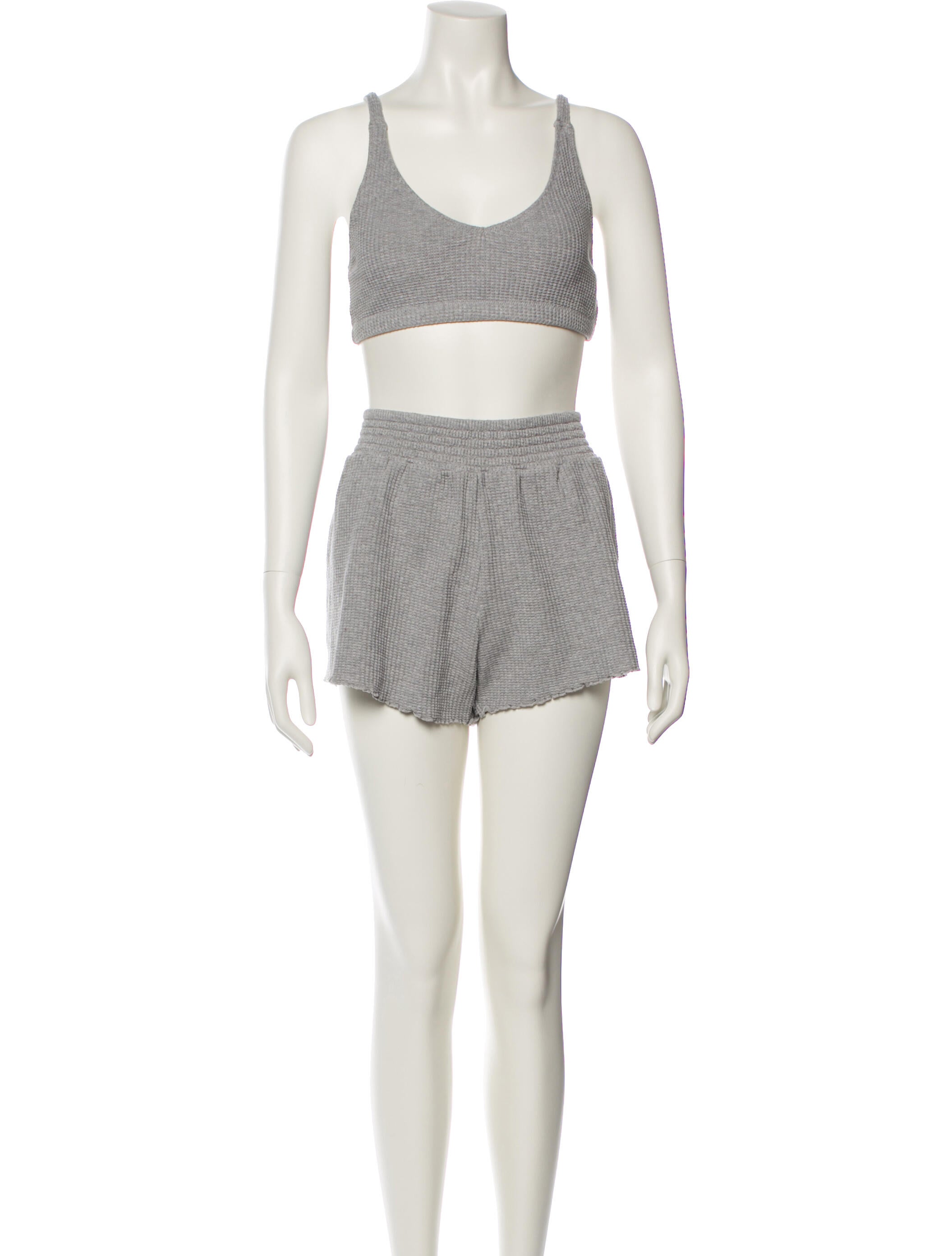 NINETY PERCENT Tassel Accents Short Set