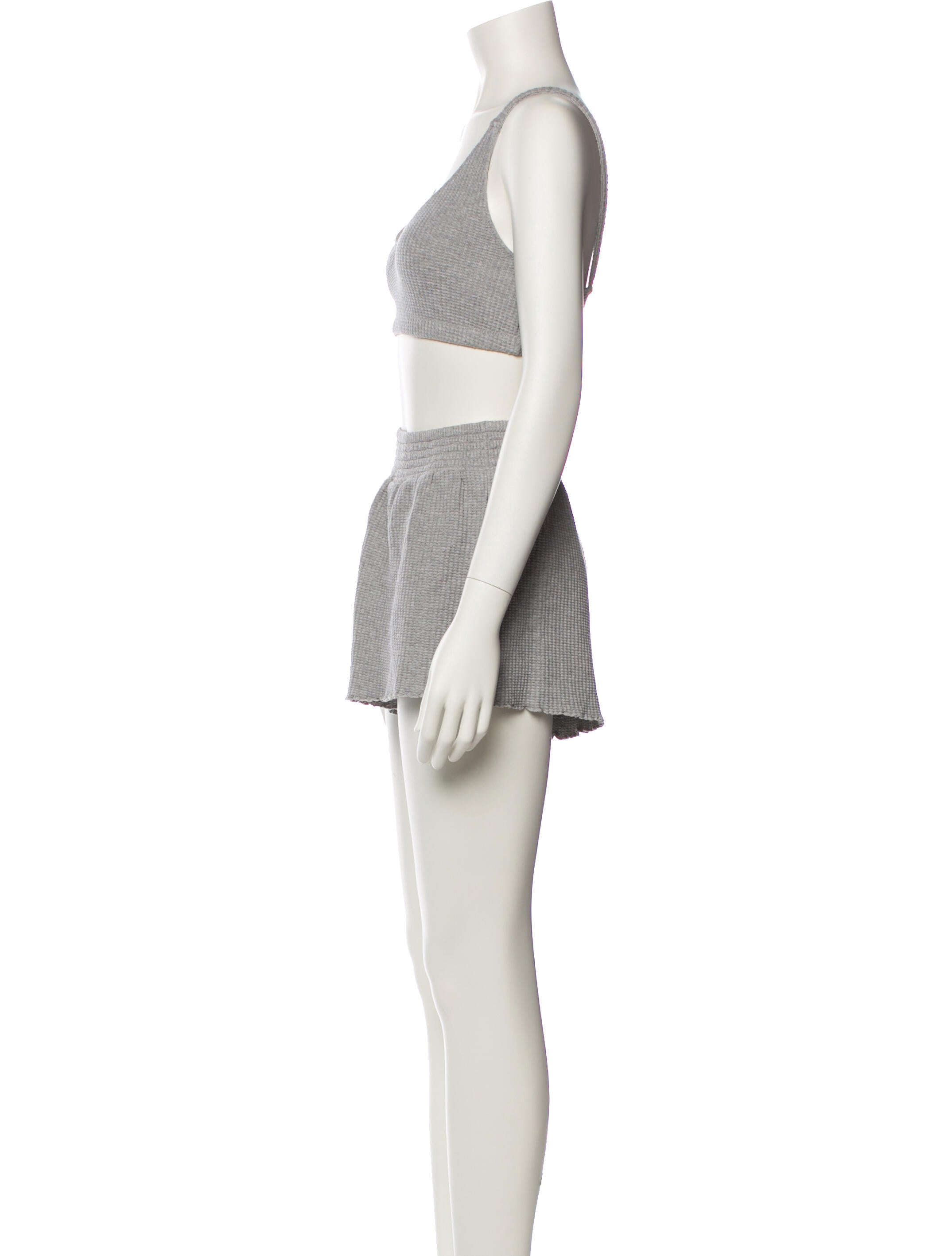 NINETY PERCENT Tassel Accents Short Set