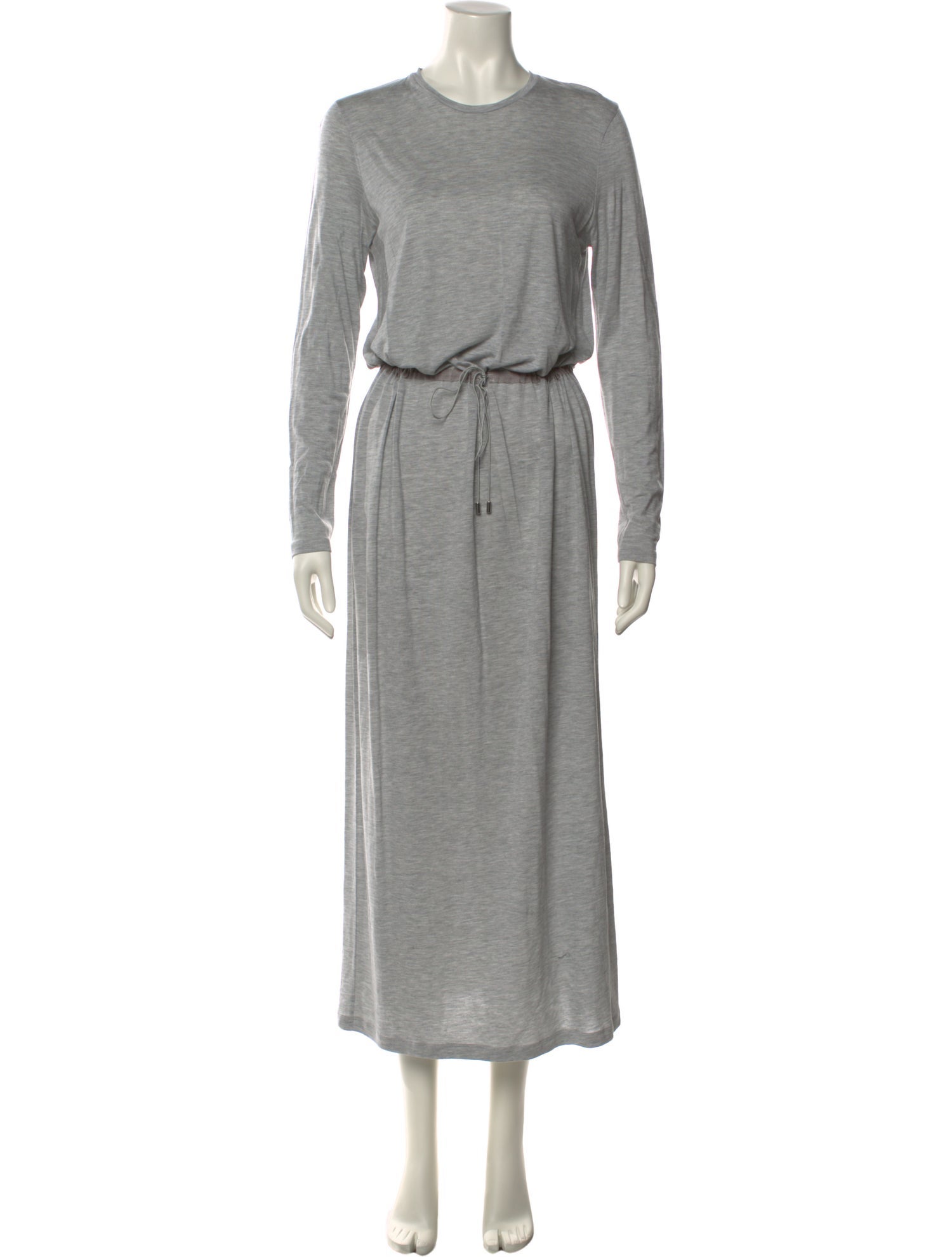 NINETY PERCENT Crew Neck Long Dress