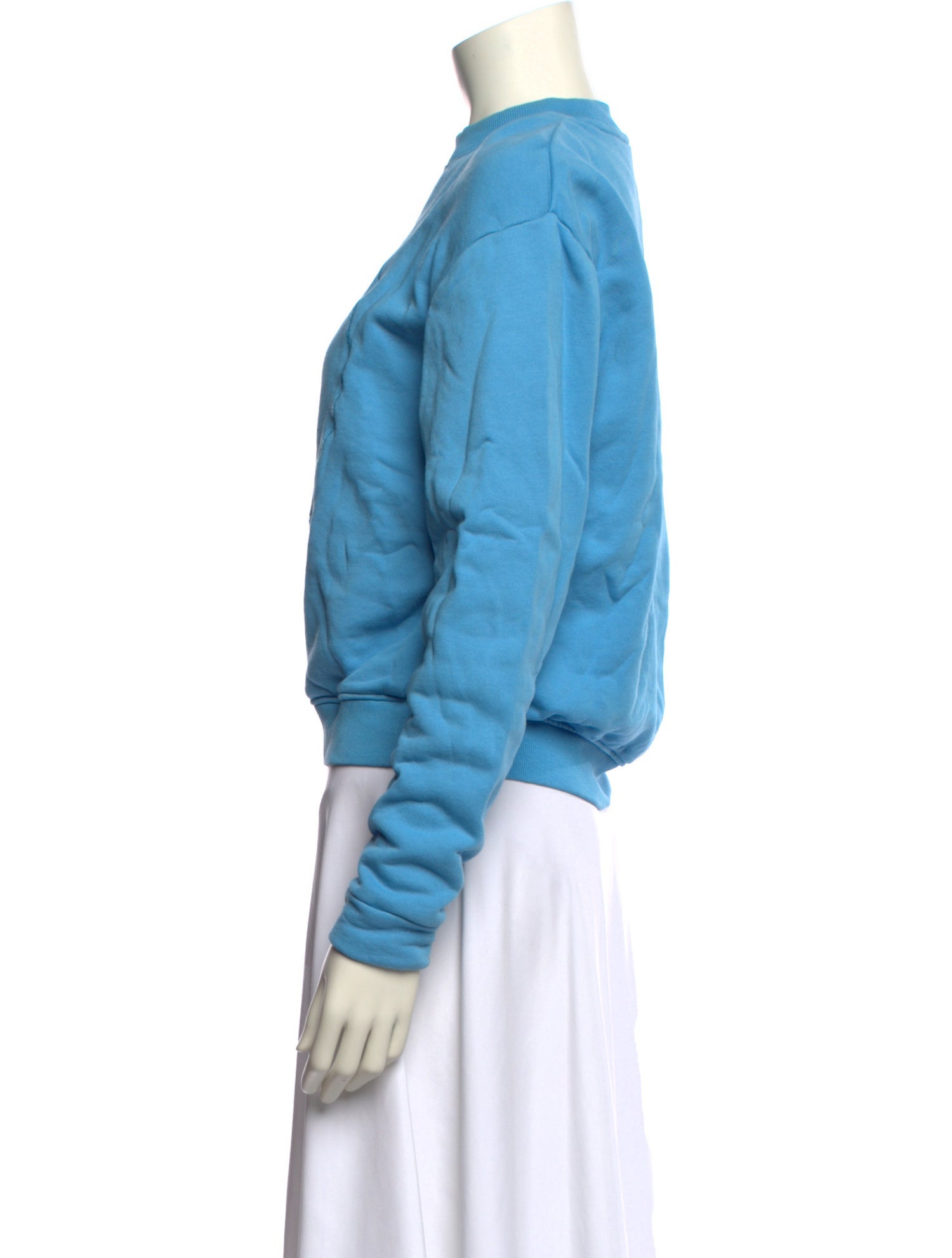 NINETY PERCENT Crew Neck Long Sleeve Sweatshirt