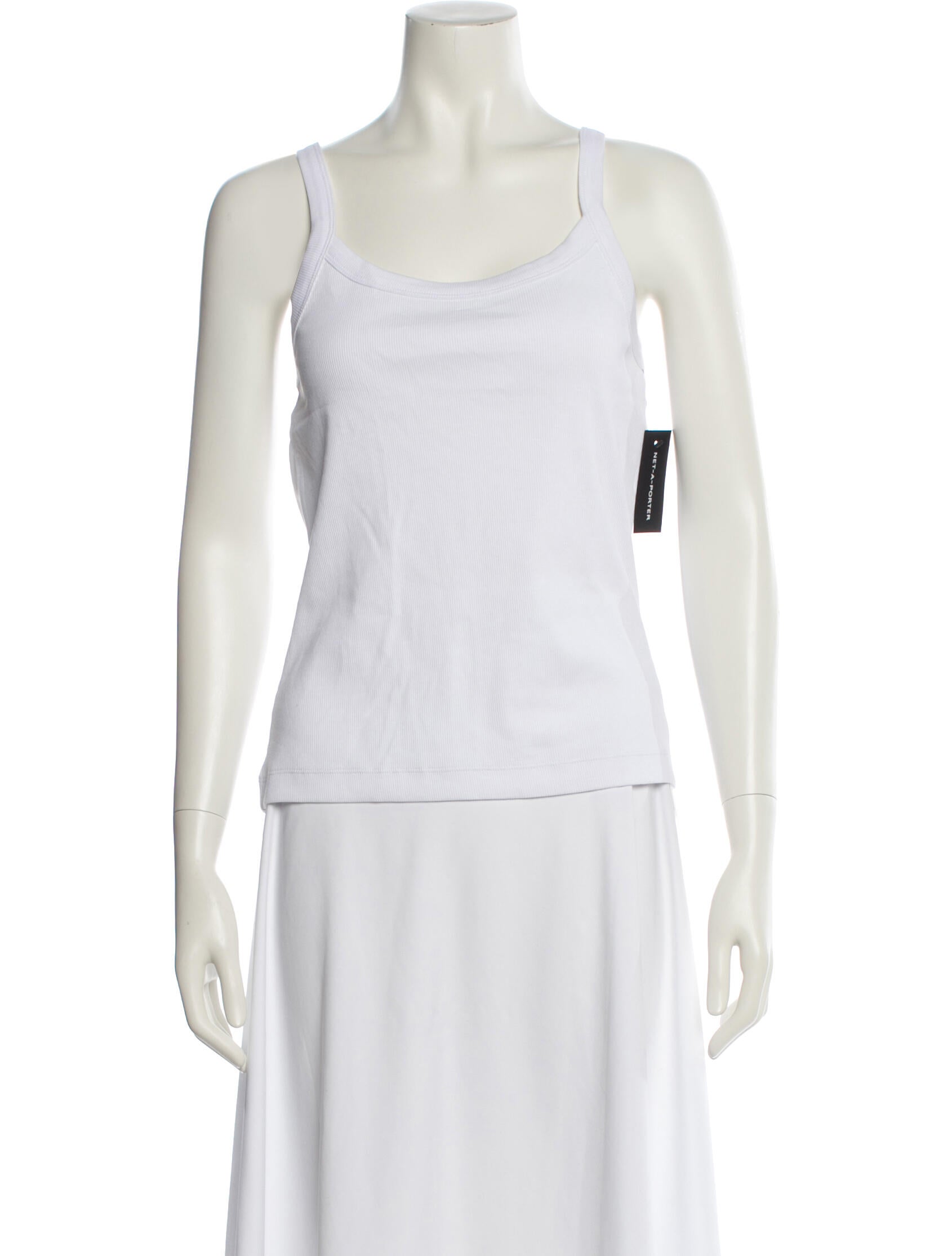 NINETY PERCENT Scoop Neck Sleeveless Top