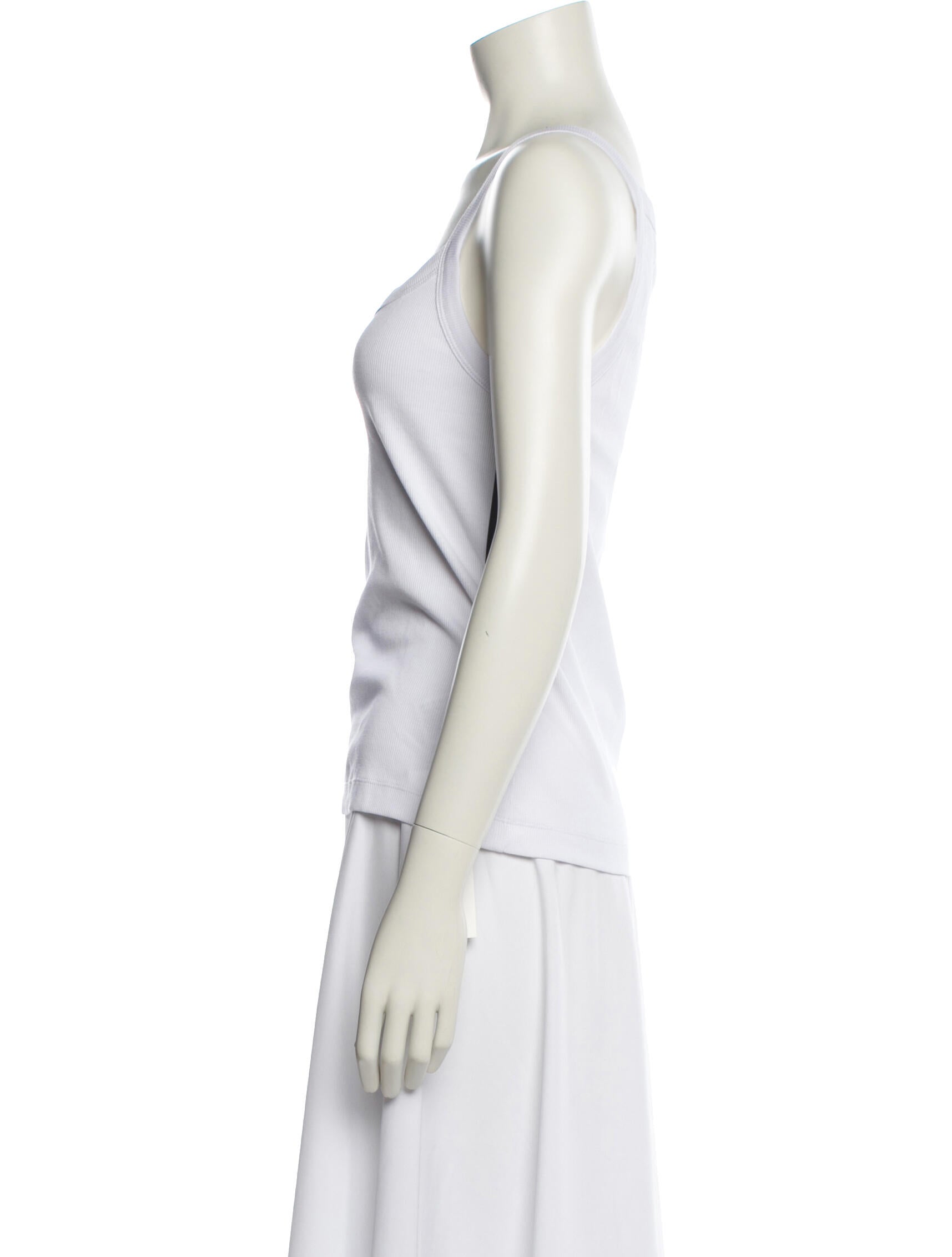 NINETY PERCENT Scoop Neck Sleeveless Top