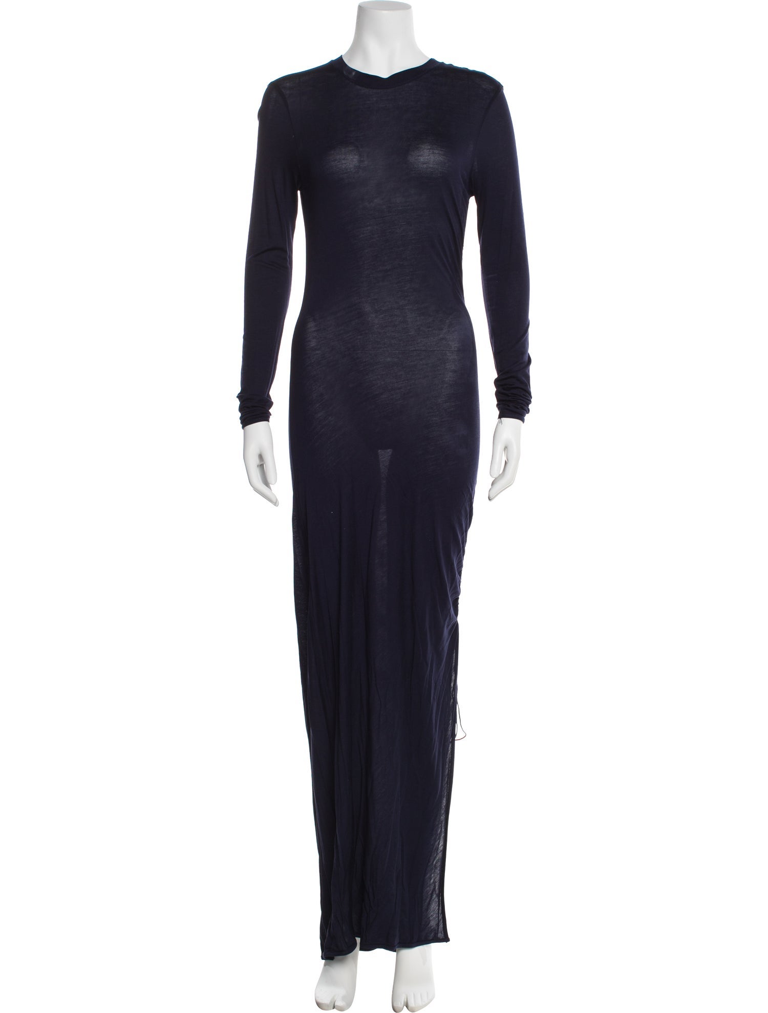 NINETY PERCENT Crew Neck Long Dress