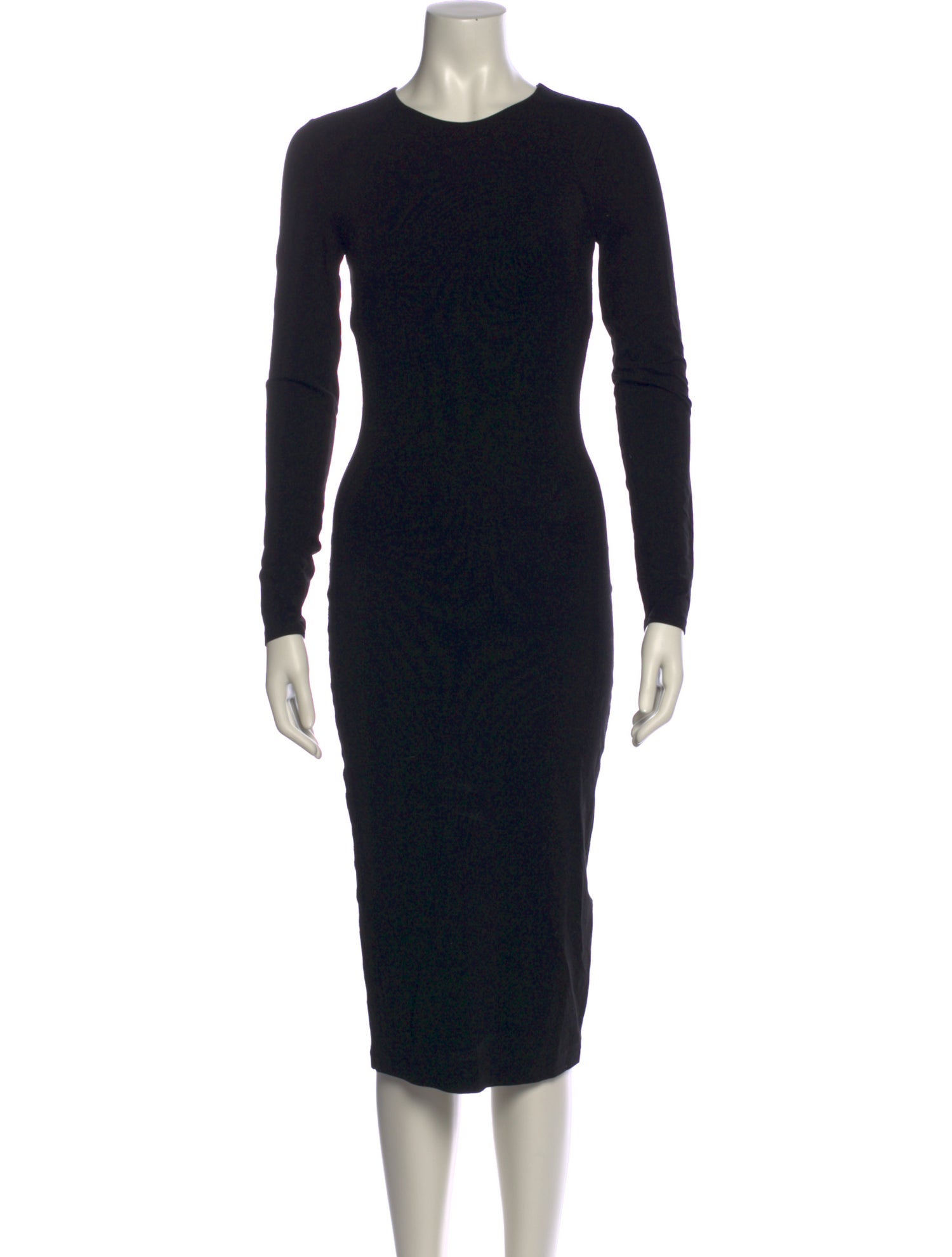 NINETY PERCENT Crew Neck Midi Length Dress