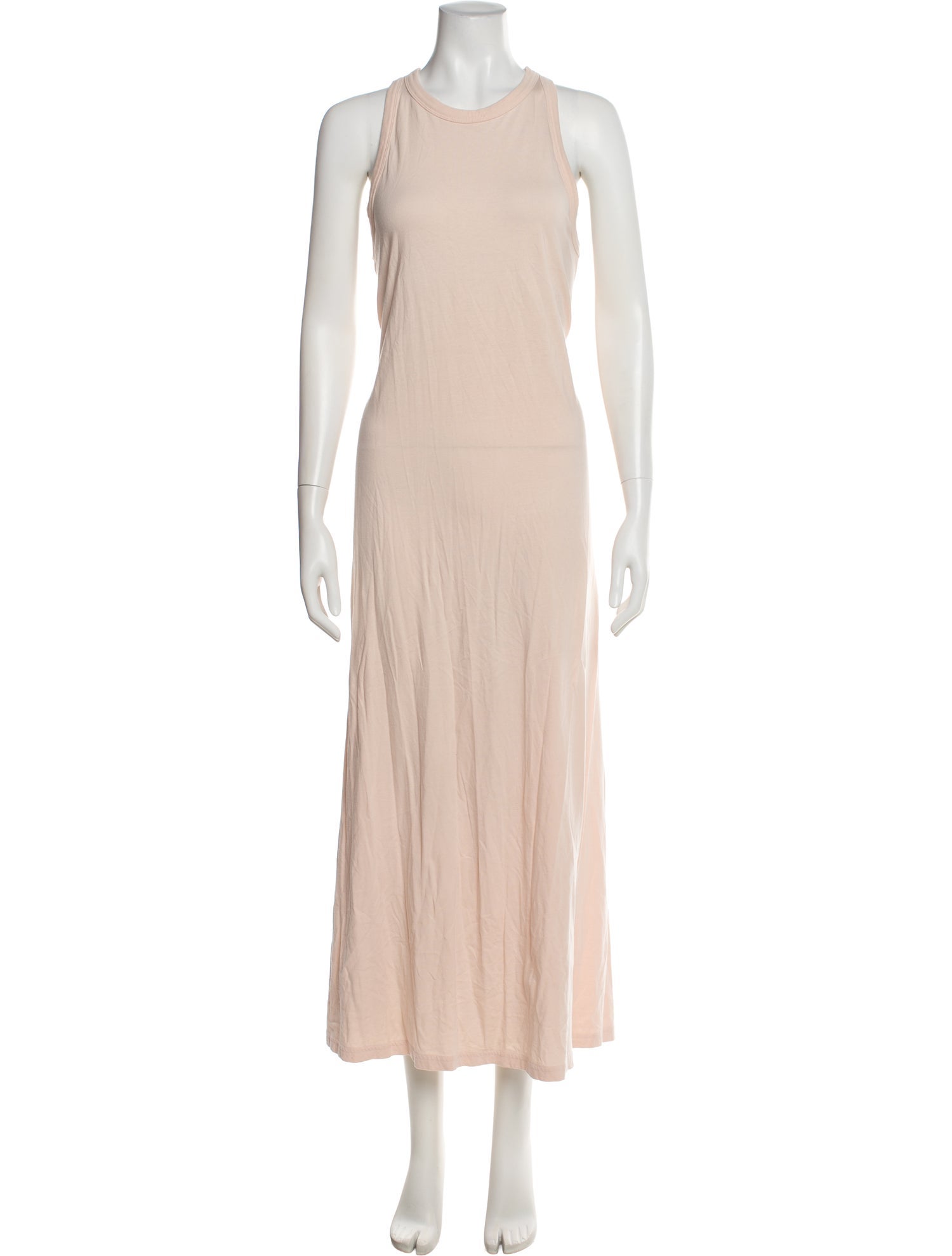 NINETY PERCENT Crew Neck Long Dress