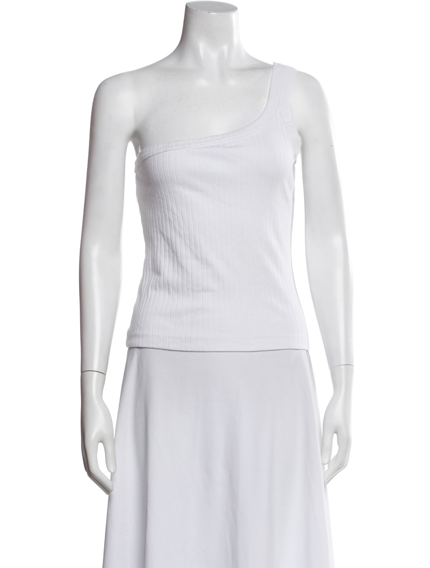 NINETY PERCENT One-Shoulder Sleeveless Top