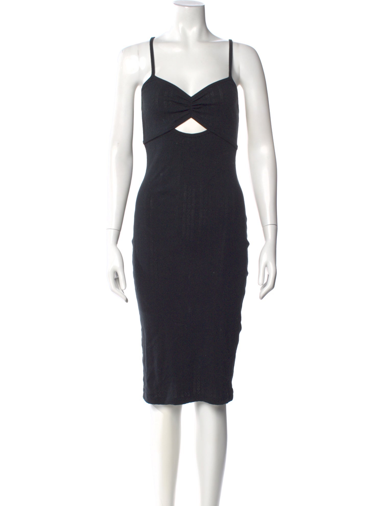 NINETY PERCENT V-Neck Knee-Length Dress