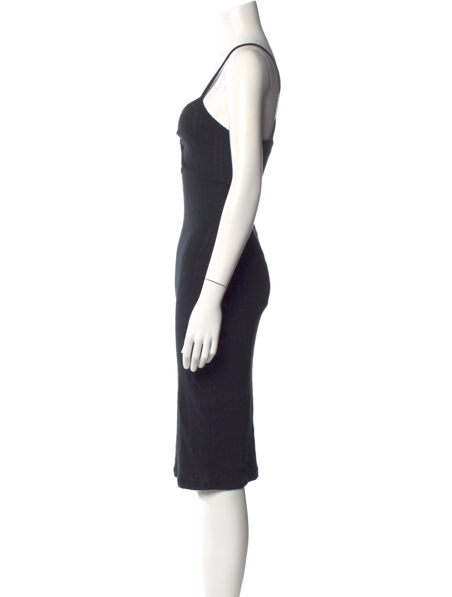 NINETY PERCENT V-Neck Knee-Length Dress